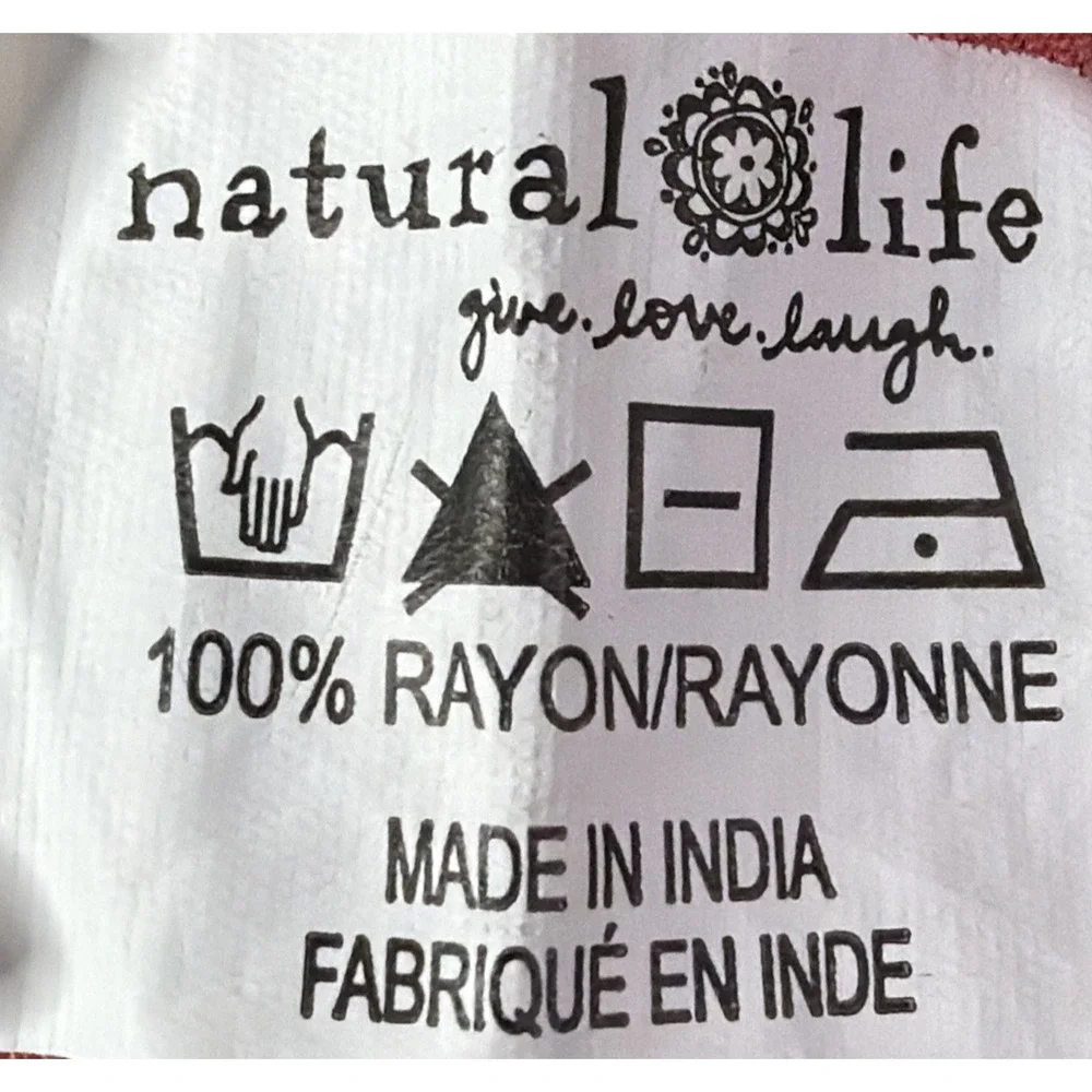 NATURAL LIFE Dress Womens Medium Maxi Foral Pockets Soft Flowy Resort Chic